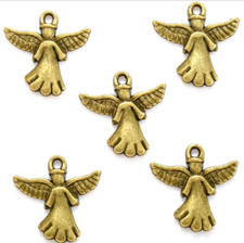 50pcs cartoon angel Metal Charm Pendant DIY Necklace Jewelry Making