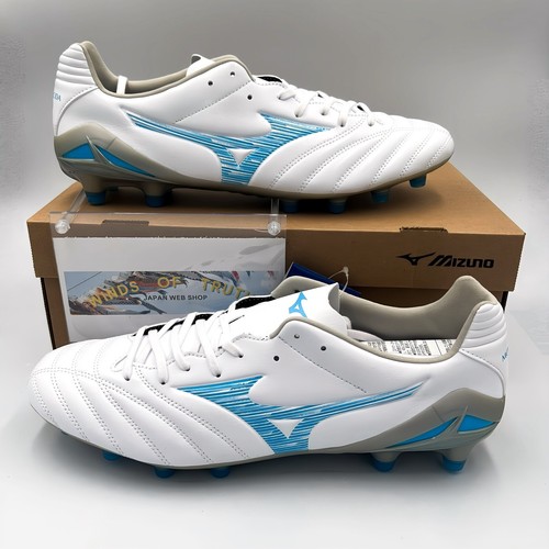 Mizuno MONARCIDA NEO 3 PRO P1GA2422 18 White/Blue Soccer Cleats 2024 US3-12 - Picture 1 of 15