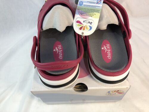 Chung Shi Dux Ortho Clog Rot Uk Größe 9 EU Größe 43 #551 - Bild 9 von 13