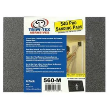 Trim-Tex Black Widow 560 Drywall Sanding Pads Medium 150 Grit 6/Pack