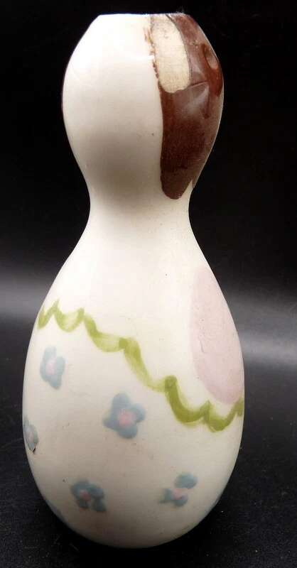 Vintage Darn It Doll Cleminson Pottery Darning Egg Sewing