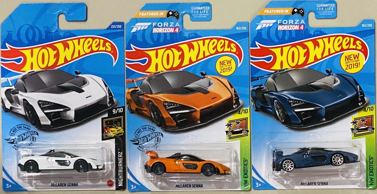 hot wheels McLaren Senna White Orange Blue Lot Of 3 Cars | eBay
