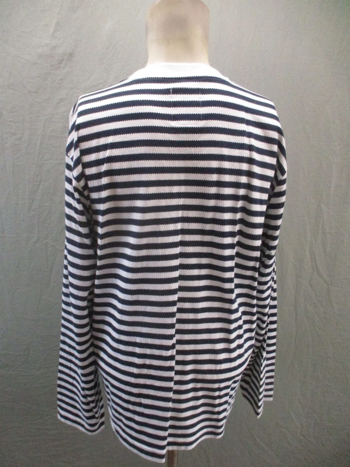 Camiseta deportiva de manga larga a rayas con cuello redondo talla L hecha por el hombre ADIDAS 210 Foto 4 de 4