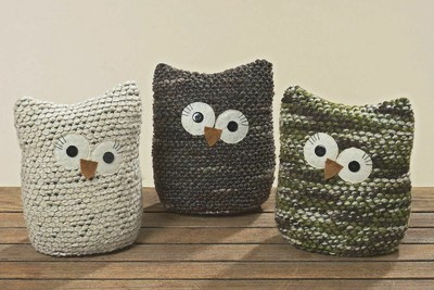 BOLTZE - Türstopper EULE - Farben: weiß, braun oder mix ...