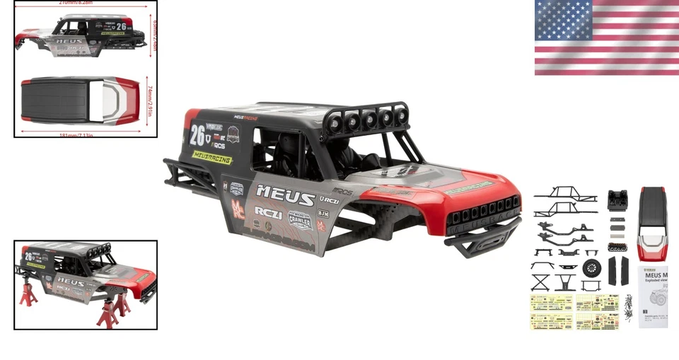 Tailor-Made RC Crawler Body Shell & Frame - Perfect for Axial Bronco JLU B-17 - Image 2 of 4
