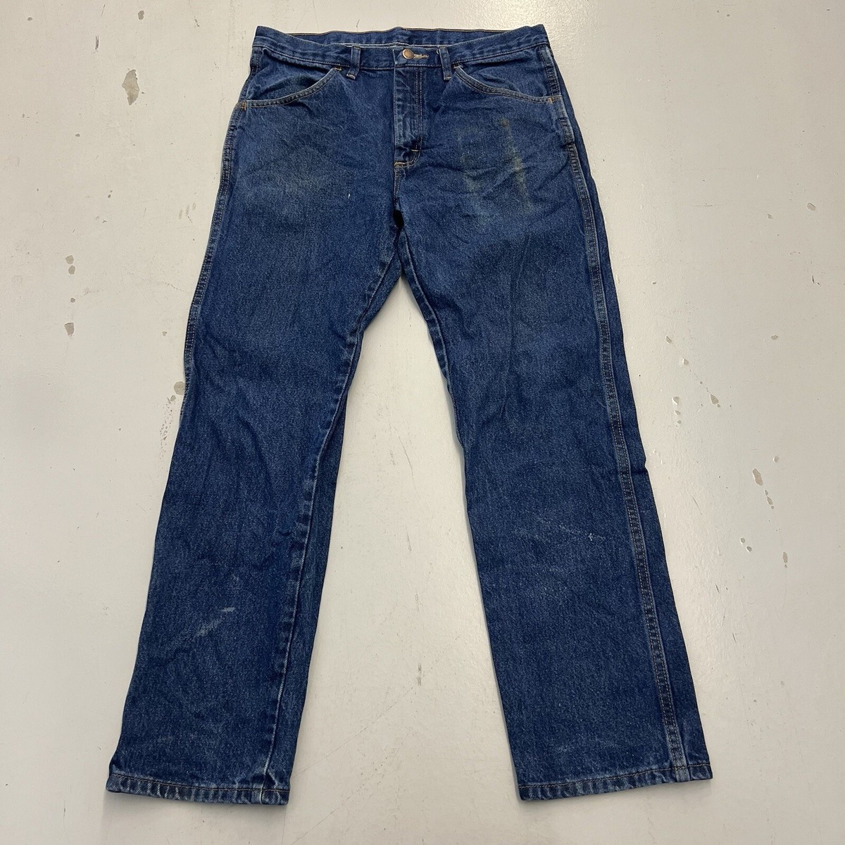パンツ 90s RUSTLER denim pants(dead stock) 90s Vintage Rustler Jeans Dark Stone Wash High Waist