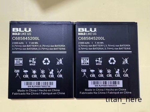 New Replacement Battery C685845200L For BLU Studio C HD S090Q S090 2000mAh - Picture 1 of 1