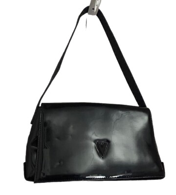 Valentino Black Patent Leather Medium Shoulder Bag,made In China