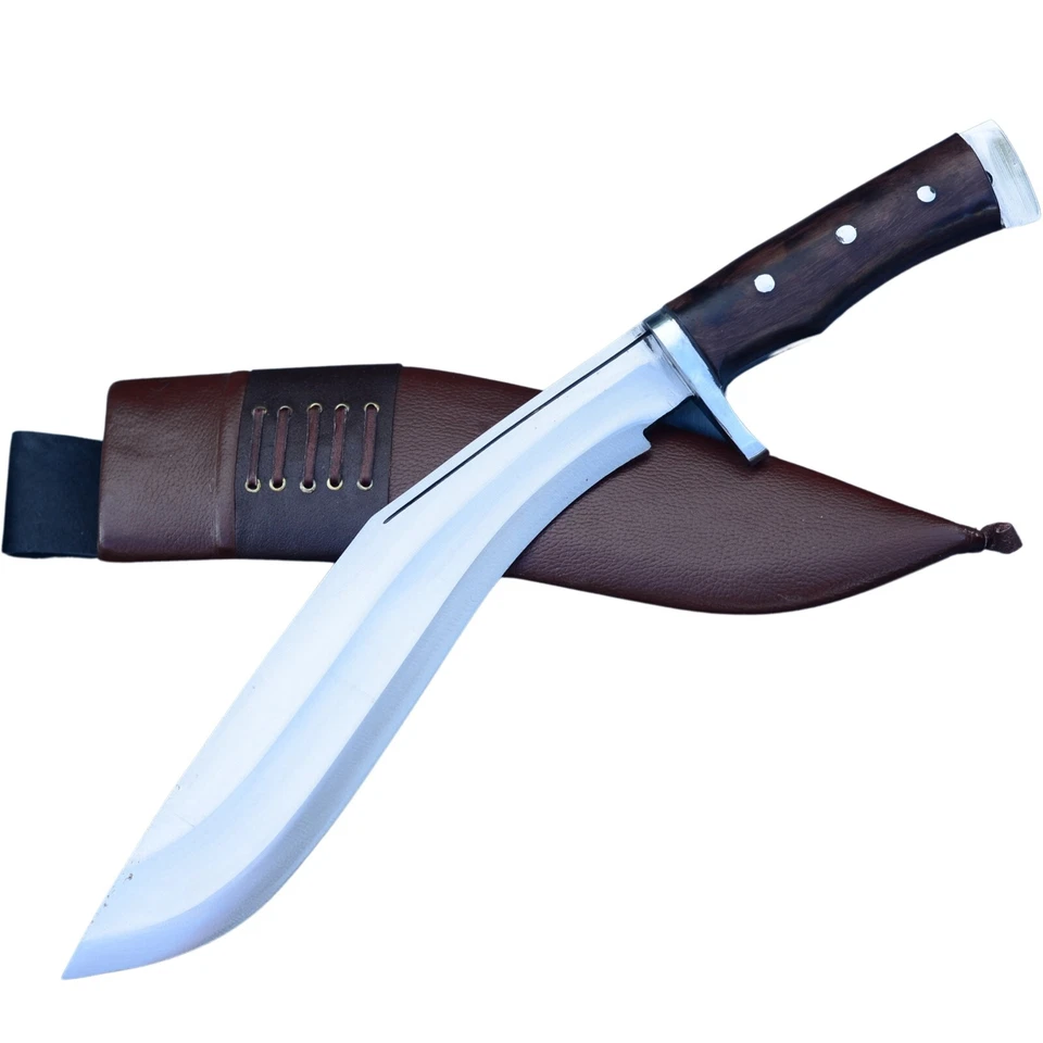 Cuchillo machete afgano kukri hoja larga hecho a mano de 13 pulgadas para caza - Cuchillos NP Foto 3 de 4