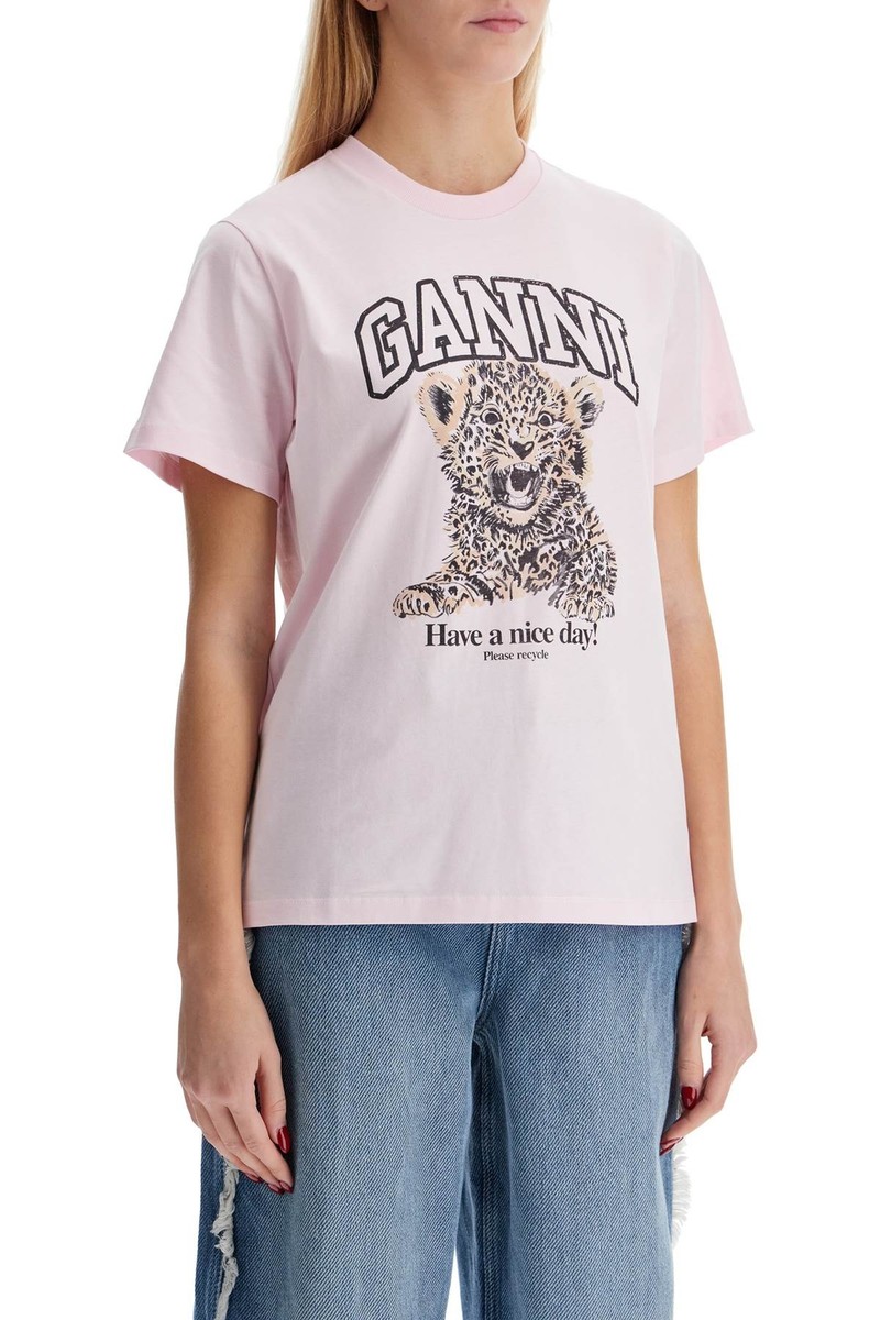 Tシャツ・カットソー GANNI Woman T-Shirt Pink T40903683 868 s-l1200.jpg