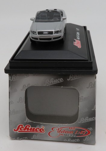 Micro IN Metallo Schuco Ho 1/87 Audi A4 Cabrio Grigio Chiaro Box #21687 - Foto 2 di 8