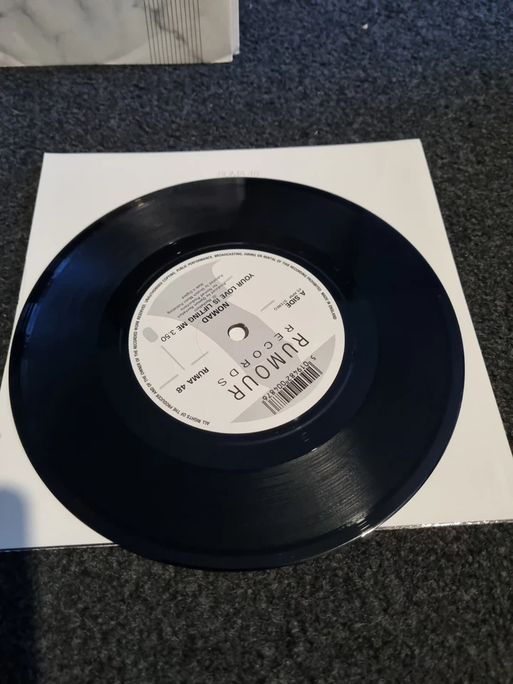 Nomad Your Love Is Lifting Me 7" vinyl UK Rumour 1992 pic sleeve RUMA48, photo 3 of 4