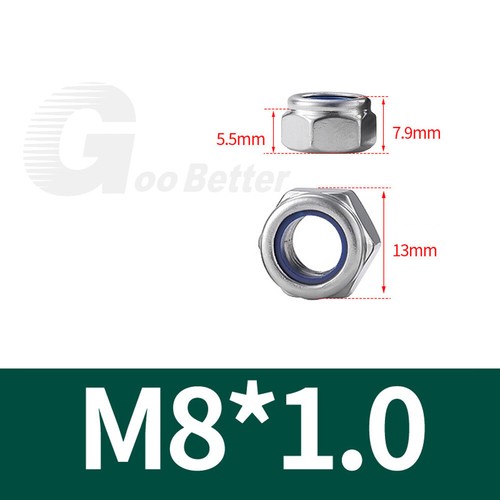 Selbstsichernde Muttern M6-M20 DIN 985 Feingewinde Stopmuttern Sicherungsmuttern - Bild 9 von 17