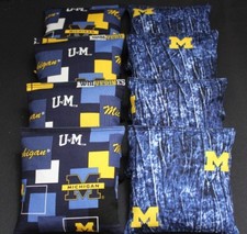 University of MICHIGAN WOLVERINES 8 Cornhole Bean Bags ACA Regulation