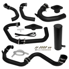 Intercooler Piping Kit Black For Subaru Impreza STI WRX 08-14 EJ25 2.5L Turbo