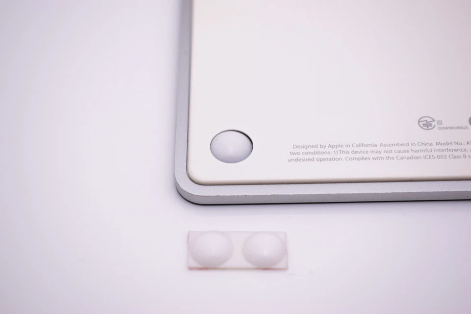 Rubber Feet X2 Apple Magic Trackpad Touchpad Keyboard White Replacement Click - Image 3 of 4
