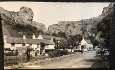 Cheddar England Somerset Town View Vintage Postcard #13755