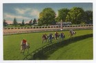 1940s? Linen - Horse Racing, Monmouth Park - Oceanport, New Jersey