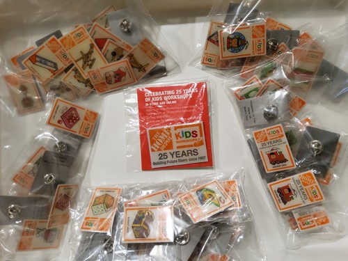 Home Depot Kids Craft Collectible Pins