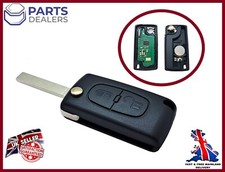 2 Button Remote Key Fob For Peugeot Partner Citroen C2 C3 433mhz Va2 Ask Ce0536