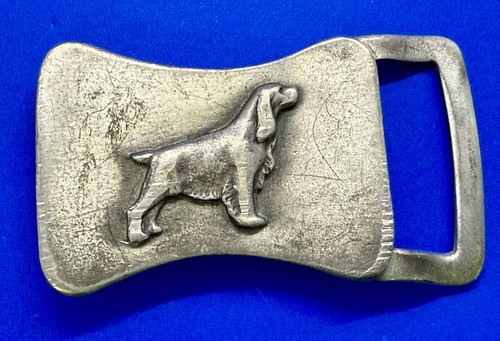 Cocker Spaniel Dog Breed Pewter Belt Buckle by Old Forge Metals Inc.