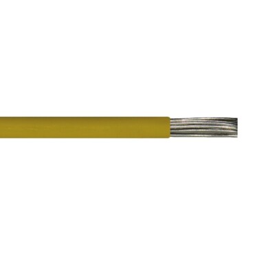 500' M16878/4-BEE-4 24 AWG 19 Strand Type E Lead Wire 200°C Yellow 600V
