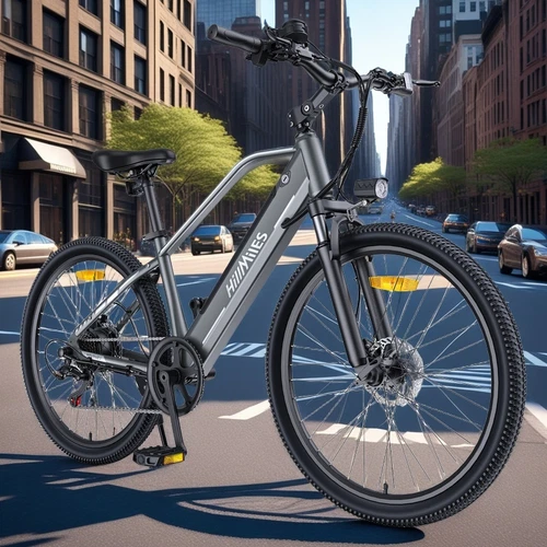 26Zoll 100KM City E-Bike 644Wh Maximal 32KM/H Herren/Damen Elektrofahrrad Grau