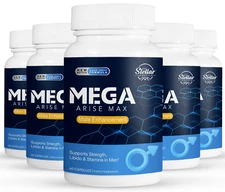 5 Pack Mega Arise Max, mejora el libido y flujo sanguíneo-60 Cápsulas x5