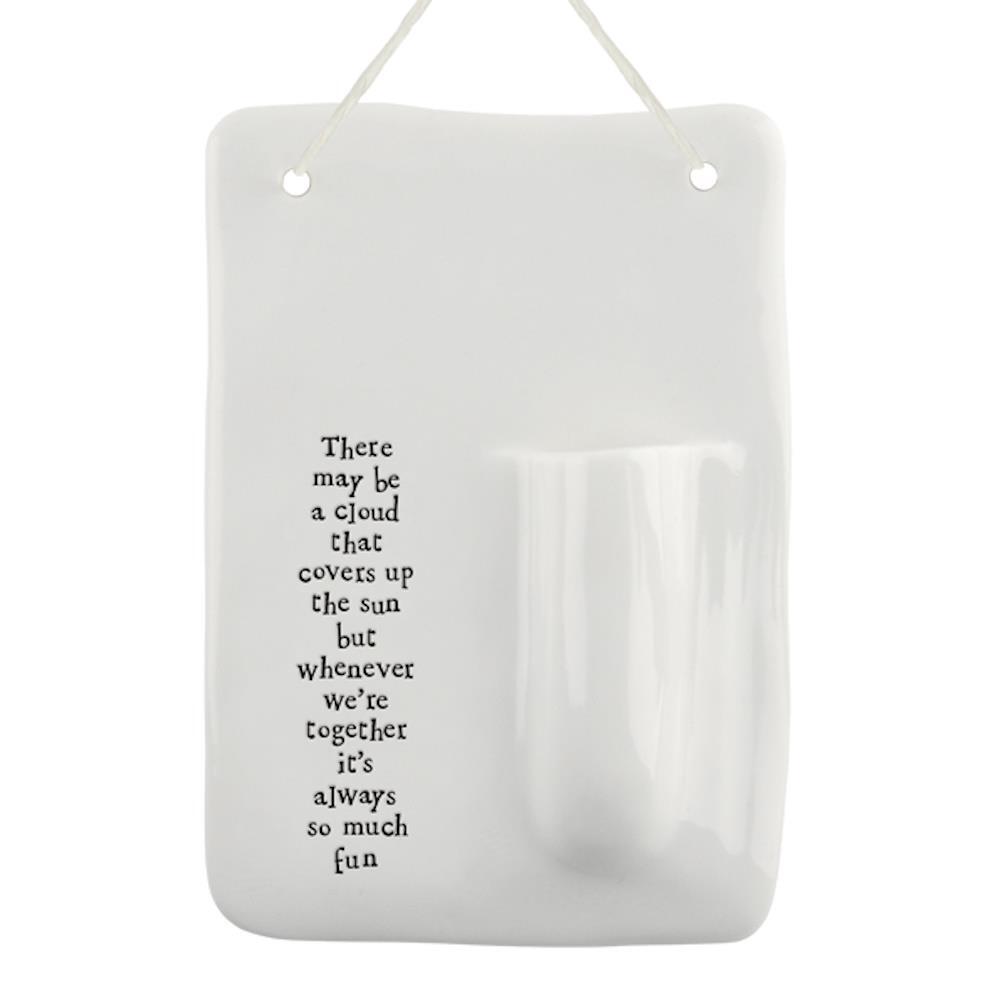 Wall Vase Hanging Small White Plant Flower Home Decor Plants Vases Couple Friend