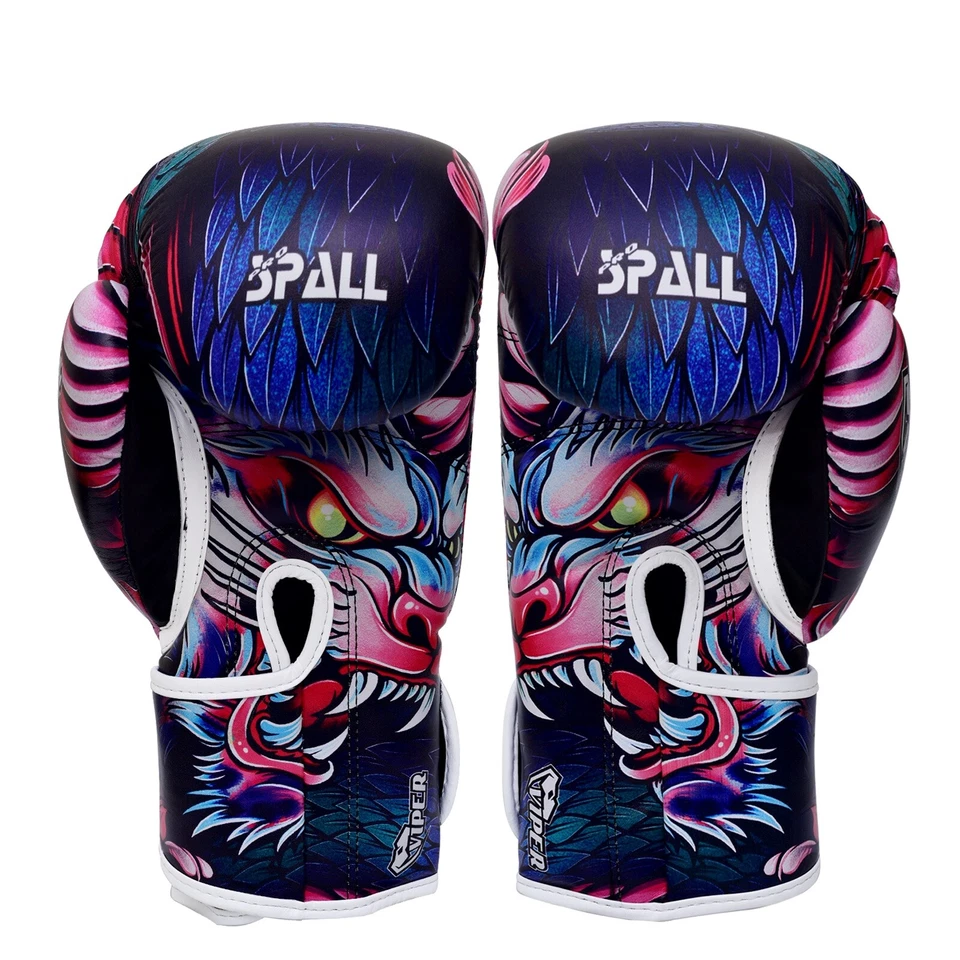 Боксерские перчатки из искусственной кожи для спарринга кикбоксинга смешанных боевых искусств тренировок по ударам - Изображение 3 из 4