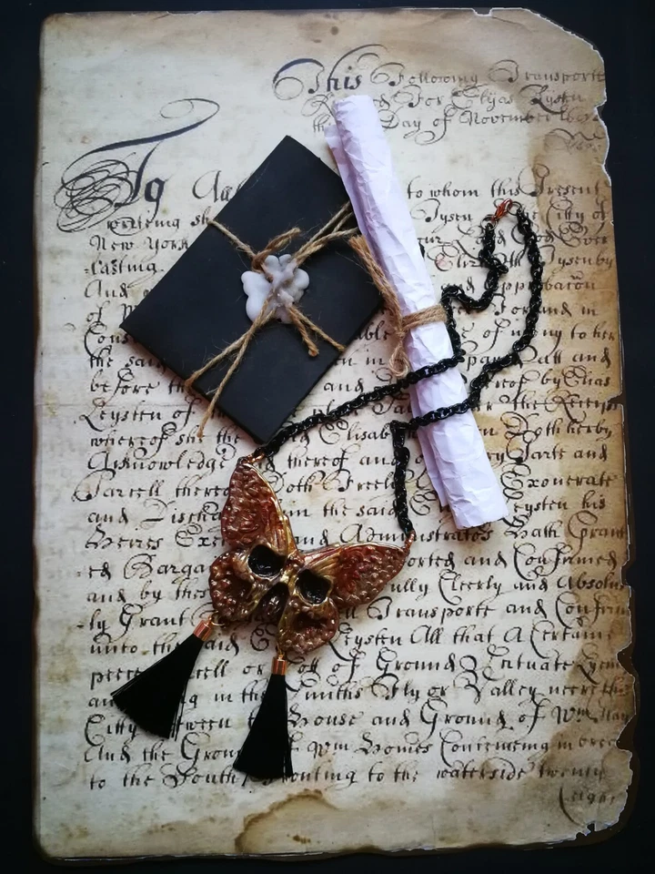 Фэн-шуй символ амулет бабочка череп Луна моль лунный ювелирных изделий ожерелье подвеска - Изображение 2 из 4