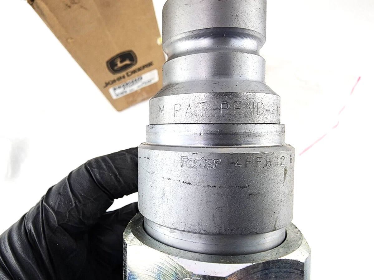 John Deere AT406476 Male Hydraulic Quick Connect Coupler Flat Face 