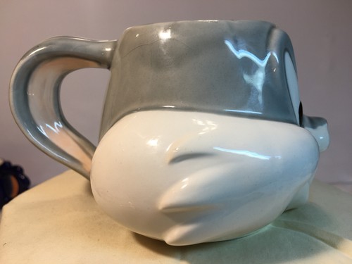 Tazza da caffè testa di coniglio Looney Tunes 3D Bugs Tazza da caffè figurativa ceramica applausi 1991 - Foto 3 di 7