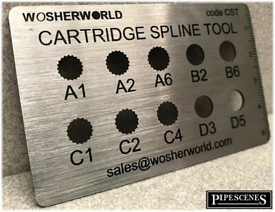 Mixer Tap Cartridge Valve Spline Teeth Finder Gauge Gland Body Measuring Tool