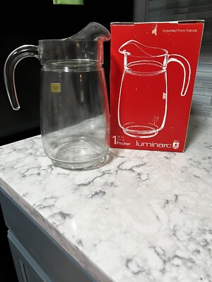 Cristal J.G. Durand Imported From France Pitcher, Luminarc In Original Box