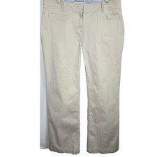 Tommy Hilfiger Stretch Janie Fit Women  s 16 Khaki Trouser Pants wide leg tan