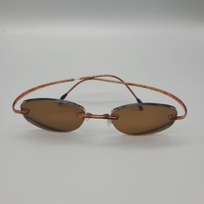 Silhouette SPX 1960 Rimless Eyeglasses Bronze Amber Oval Austria 6050 19 145