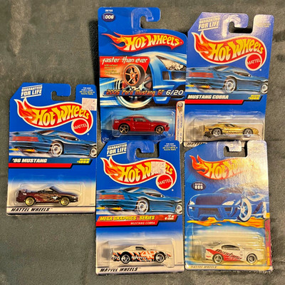 Hot Wheels Lot of 5 - All Are Mustangs and All 5 are Different - NIB