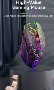 Wireless RGB Optical Gaming Mouse – LED Backlit OEM Mouse for Laptop & Tablet