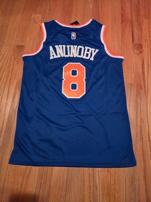 men's size NYK #8 OG Anunoby 44-54 S-2XL blue stitched NWT