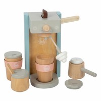 Legler Kaffeemaschinen-Set Tasty, KüChenspielzeug, Kaufladen ZubehöR, Holz 12247