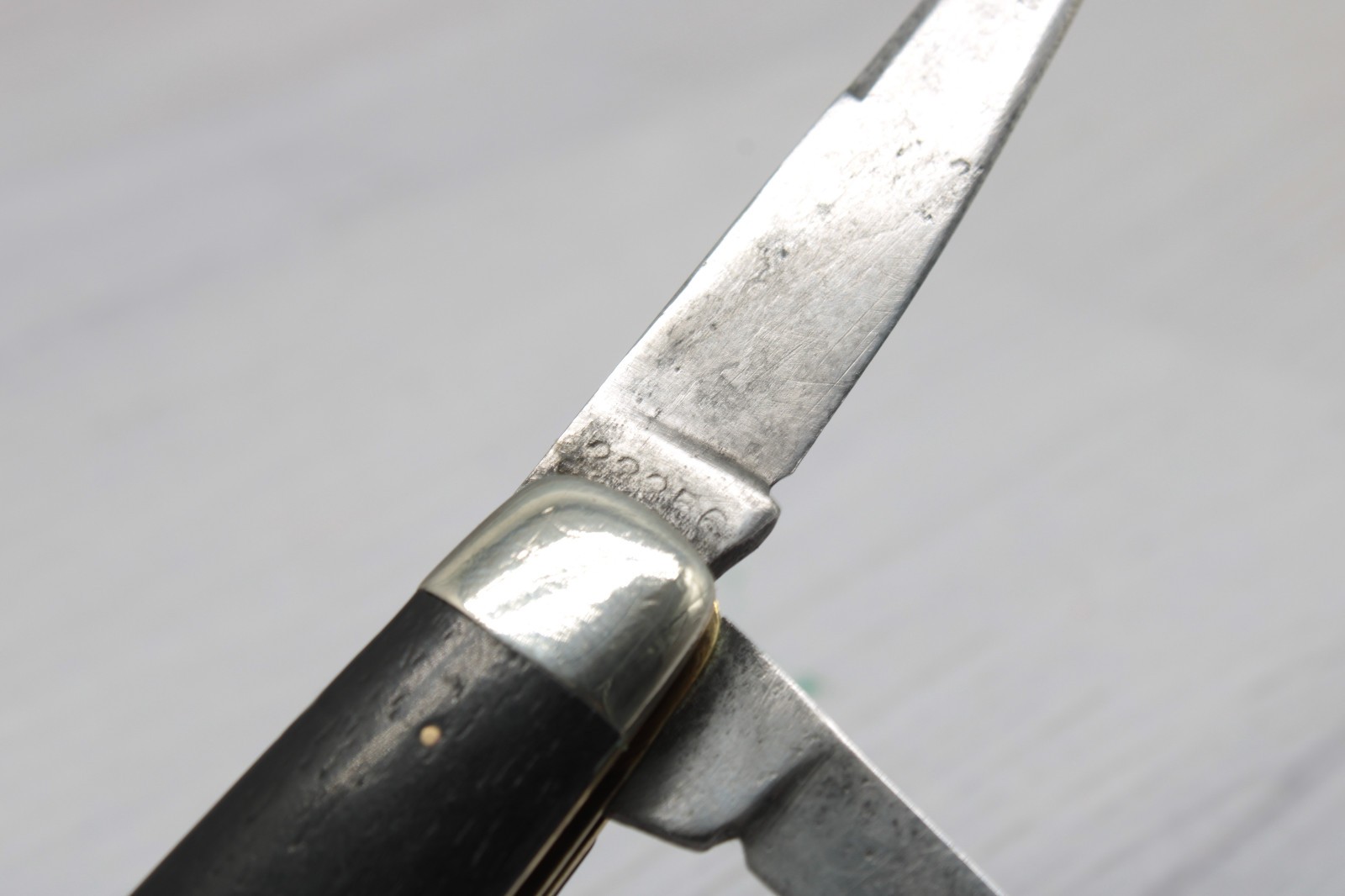 Vintage 1900–1930s CATTARAUGUS LITTLE VALLEY 22256 Large Ebony Jack Knife