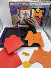 Mighty Men and Monster Maker Design Kit   TOMY, 1979 Missing Some Plates/Instruc