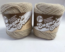 Sugar 'n Cream Cotton Yarn Lot of 2 Jute