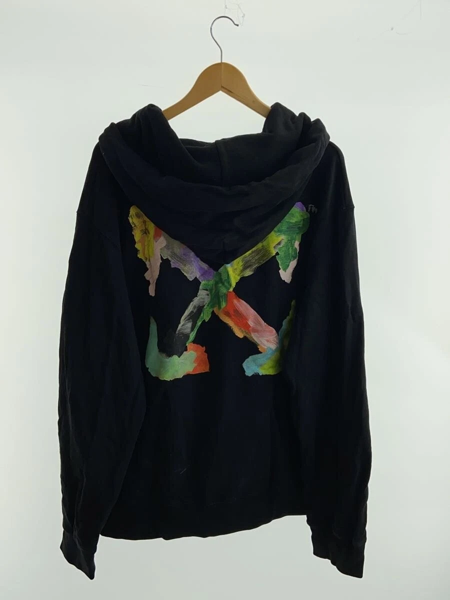 OFF WHITE Felpa con cappuccio OFFWHITE nera XXL usata