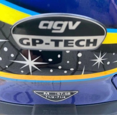 AGV GP-TECH FIVE CONTINENTS Full Face Helmet M Size Valentino
