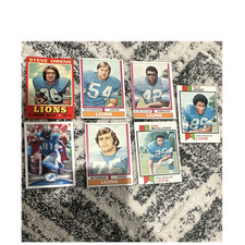 Topps NFL Football 7 Card Lot Detroit Lions Owens Flanagan Taylor Jessie