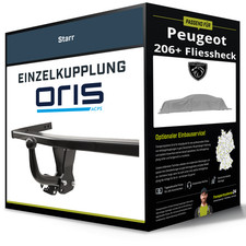 Starre Anhängerkupplung für PEUGEOT 206+ Fliessheck 2009-jetzt Typ T3E Oris NEU