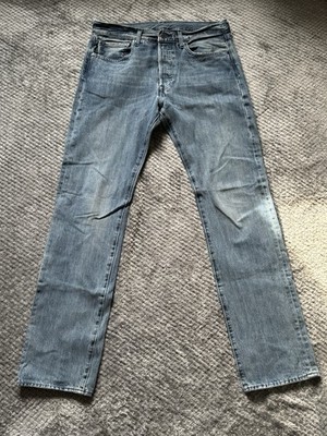 Levi's 501 Original Jeans   Graublau   W32 L34   Top Zustand