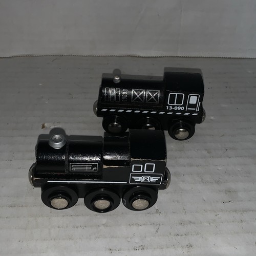 Brio Wooden Magnetic Train Engine & Car Lot Of 8 Thomas Friends Compatible Toys - Picture 5 of 15